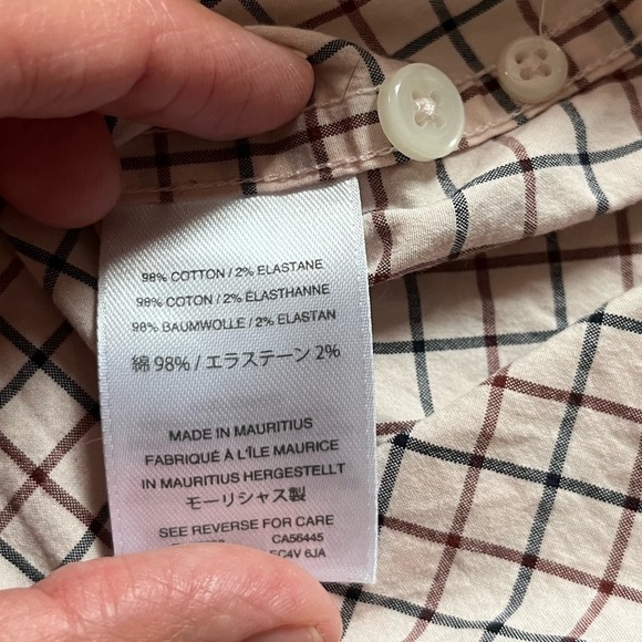 J. Crew slim stretch men’s button down shirt XL - Picture 7 of 7